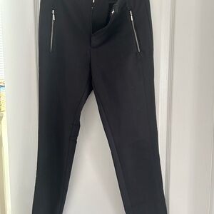 Zara Women’s Black Dress Pants with Zipper Details